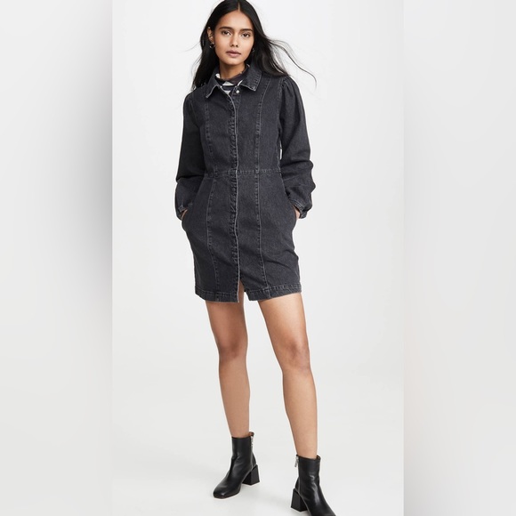 Free People Bo soft denim dress new - Picture 8 of 12